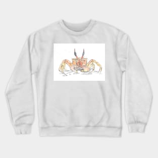 Red ghost crab illustration Crewneck Sweatshirt